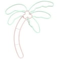 thumbnail image 2 of Northlight LED Palm Tree Neon Lighted Wall Art - 24.5" - Orange and Green, 2 of 6
