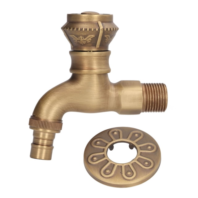 Grifo de latón antiguo baño grifo del fregadero grifo de agua fría caliente decoración del hogar para lavabo