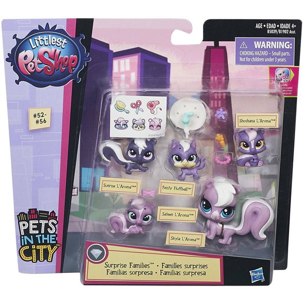 Pet Shop Surprise Families Mini Pet Pack (Skunks) Walmart.com