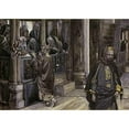 thumbnail image 3 of Tissot, James 14x11 Black Modern Framed Museum Art Print Titled - Judas Goes To The High Priests, 3 of 5