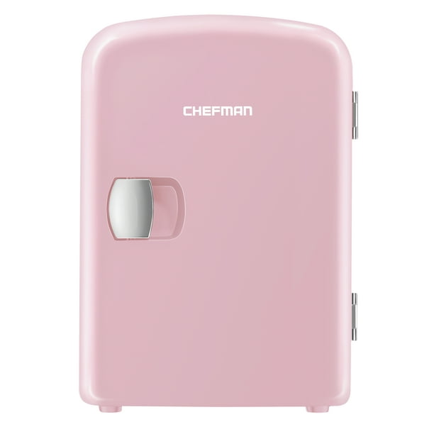 Chefman 4L Portable Mini Fridge with Warming Function, Pink Walmart