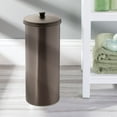 thumbnail image 5 of iDesign Toilet Paper Canister with Lid, Storage for 3 Rolls, 6.3'' x 15.5'', Bronze, 5 of 9