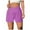Purple, variant on Women's High Waisted Stretchy Denim Bermuda Shorts Running Lined Workout Athletic Casual Summer Jean Shorts S-2XL