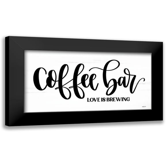 Imperfect Dust 14x9 Black Modern Framed Museum Art Print Titled - Coffee Bar