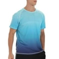 thumbnail image 7 of Mens Quick-Dry T-Shirts M-5X Big & Tall Plus Size Moisture-Wicking Athletic Tee Shirts Short Sleeve Crewneck Stretchy Gradient Workout Tops, 7 of 7