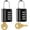 Black - 2 Pack, variant on 2 Pack 4 Digit Combination Padlock with Key Dual Unlock Resettable Waterproof Lock for Luggage Gym Locker Garage Fence