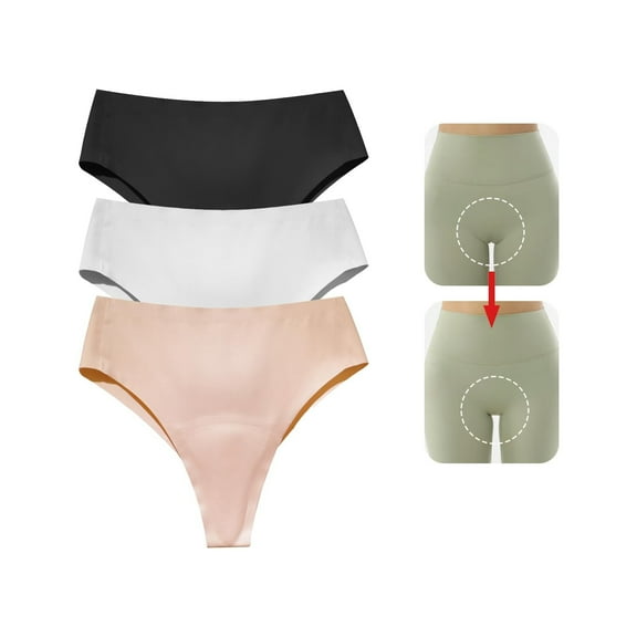 FCLoft Women's Anti Wedgie Toe Thong No More Toes & Front Wedgies Protective Underwear