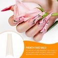 thumbnail image 4 of Miangastore French Tip False Nails White Abs 500Pcs 1.6X0.4X0.04In Stiletto Shape, 4 of 9