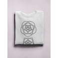 thumbnail image 3 of Symmetrical Knots Design Sweatshirt Women -Image by Shutterstock, Female 3X-Large, 3 of 4