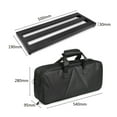 thumbnail image 3 of Medium Size Guitar Effect Pedal Board Aluminum Alloy Pedalboard 19.7×7.5 Inch with Carrying Bag, 3 of 7