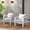 White, variant on RoyalCraft Patio Furniture Aluminum Loveseat, All-Weather Outdoor 2 Seats Sofa Couch, Gray Metal Chair with Dark Grey Cushions