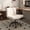 Beige-With Wheels, variant on Yaheetech Fabric Rolling Armless Home Office Chair with Extra Wide Seat, Beige