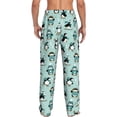 thumbnail image 6 of Cauagu Winter Skiing Penguin Mens Pajama Pants Sleep & Lounge Pants,PJ Bottoms with Pockets-Large, 6 of 7