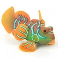 thumbnail image 2 of Silicone Lightweight Safe Simulation Frogfish, Aquarium Simulation Frogfish, For Aquarium Fish Tank Green Orange, 2 of 8