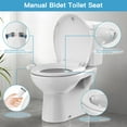 thumbnail image 3 of Bidet Toilet Seat, Adjustable Water Pressure, Self-Cleaning, Rear and Feminine Wash, Non-Electric Bidet Attachment for Toilet Seat, 3 of 7