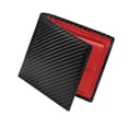 thumbnail image 2 of Cartera para hombre Fernando Línea roja con patrón de fibra de carbono pequeña, 2 of 8