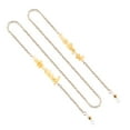 thumbnail image 1 of FRCOLOR glasses chain 1PC Spectacles Chain Champagne Colored Crystal Glasses Chain Delicate Alloy Eyeglasses Cord Exquisite Sunglasses Rope for Glasses Use (Golden),30.71"X0.39"X0.12", 1 of 4