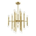 thumbnail image 4 of Trade Winds Lighting 24-Light Chandelier In Natural Brass, 4 of 7