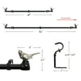 thumbnail image 5 of MERIVILLE 1" Single Curtain Rod Set, Adjustable 48-84 Inches, Bird Finials, Pewter, 5 of 5