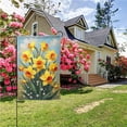 thumbnail image 4 of Daffodils and Daisies Garden Flag 12.5x18 Inch Double Sided Polyester Outdoor Decorative Yard Flag with Vibrant Floral Design for Spring Summer Porch Patio Lawn Decorations Home Garden Banner#28181, 4 of 6