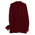 thumbnail image 4 of Hanerdun Women Sweater Cardigans Female Casual Pocket Open Front Cardigan Red L, 4 of 5