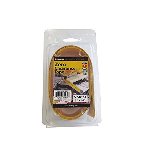 FastCap Zero Clearance Tape, 5 Strips, 2 x 16, Made in USA 