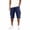 Navy -BL19, variant on ADSSDQ Mens Cargo Bermuda Shorts with Multi-Pockets | Elastic Waist Cotton Relaxed Fit | 2026 Casual Hiking Fishing Work Purple 4XL Sweat Shorts