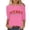 Pink, variant on ZRGHAOYLQ Christmas 3/4 Sleeve Shirts for Women 2025 Merry Christmas Print Tees Christmas Long Sleeve T Shirts Casual Crewneck Pullover Tops