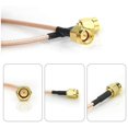 thumbnail image 3 of 4Pcs RG316 Cable Jumper SMA Macho Una SMA Macho Extensión de Antena WiFi RF Coaxial Cable Coaxial Adaptador Puente (100cm), 3 of 6