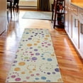 thumbnail image 2 of Modern Art Decorative Rug, Grunge Polka Dots Spots Backdrop Motif Retro Nostalgic Aesthetic Image Print, Quality Carpet for Bedroom Dorm and Living Room, 6 Sizes, Cream Apricot, by Ambesonne, 2 of 2