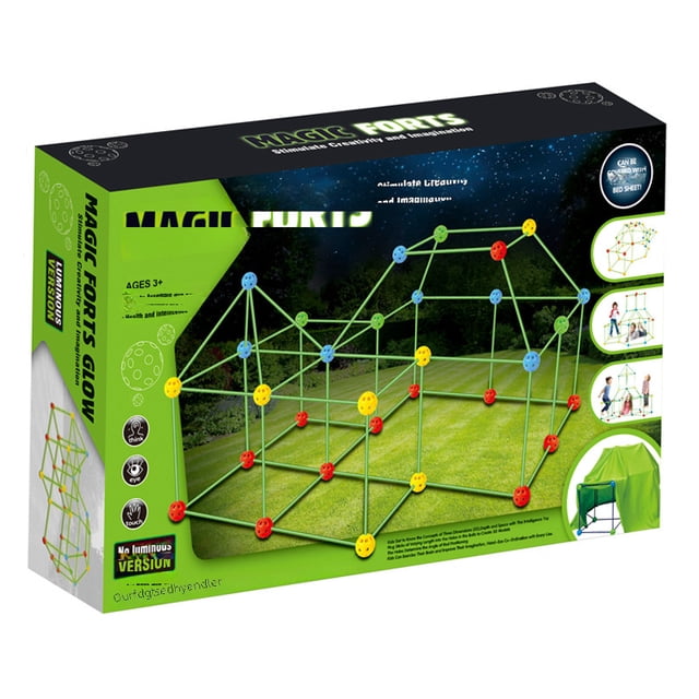 Kit de construcción de carpas con cuentas para niños, juego de construcción de carpas, casa, rompecabezas, bloques de construcción