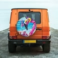 thumbnail image 6 of KLL Tropical Flamingo Summer Pattern 14-17 inch Spare Tire Cover Universal Wheel Protector for Truck SUV Trailer Camping Rv Tire Covers-16 inch, 6 of 6