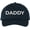 Navy Blue, variant on Daddy Embroidered Dad Hat | 100% Cotton Adjustable Baseball Cap | Casual Father's Day Hat for Dad (Red)