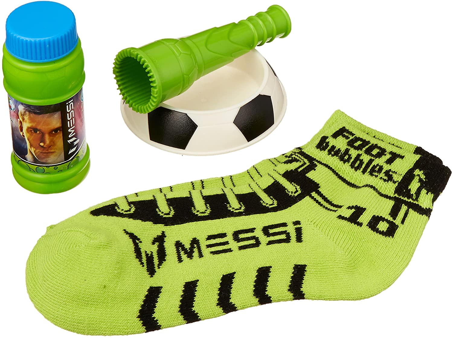 Leo Messi Practice Your Soccer Juggling Specially Formulated Starter Pack Foot Bubbles, Green