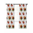 thumbnail image 7 of Cute Ladybugs Blackout Curtains for Bedroom/Living Room, Spring Botanical Leaves Farmhouse Thermal Insulated Kitchen Drapes with Grommets, Light Blocking Window Treatment, 2 Panels 52" x 54", 7 of 7