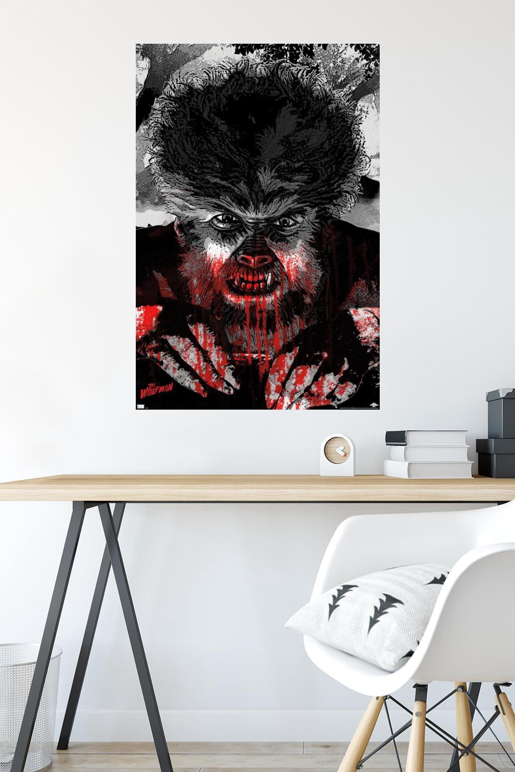 The Wolf Man - Autumn Moon Wall Poster, 22.375" x 34"
