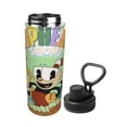 thumbnail image 2 of The Cuphead Show Sports Insulated Water Bottles Kettle Stainless Steel Portable Cup18OZ For Travel Gym School, 2 of 8