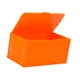thumbnail image 3 of Estuche de almacenamiento de contenedor de carga en miniatura con tapa y soporte único de gran capacidad. Naranja, 3 of 9