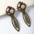 thumbnail image 3 of Peony Vintage Copper-Colored Lace Bookmarks: Stylish Book Accessories and Markers, Gifts for Readers and Book Lovers - Set of 2, 3 of 5