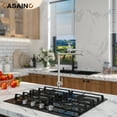 thumbnail image 4 of CASAINC Vintage Deck Mount Pot Filler Kitchen Faucet, with Folding Stretchable Double Joint Swing Arms in Brass Chrome Plating, 4 of 4