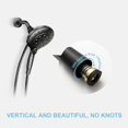 thumbnail image 3 of Manguera de ducha OFFO Ultra-Flex 152 cm negro mate PVC, 3 of 7