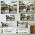 thumbnail image 4 of Designart "Reflecting Sheep" Animals Floater Framed Wall Art Print, 4 of 7