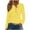 Yellow, variant on Hoodies Sweatshirt Women Long Sleeve Eyelet Top Button Up Casual Loose Fit Shirts Jacket Fall Lightweight Pullover