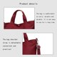 thumbnail image 5 of Bolsa de viaje extensible con doble tirante al hombro - Bolsa deportiva 37L y bolsa de gimnasio - Camisa de nylon para mujer - Vino, morado, azul oscuro, verde menta, verde, rojo, 5 of 6