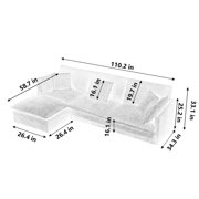 Contemporary Look - Convertible Functionality - Living Room Relax - Skin - friendly and Stable Sofa