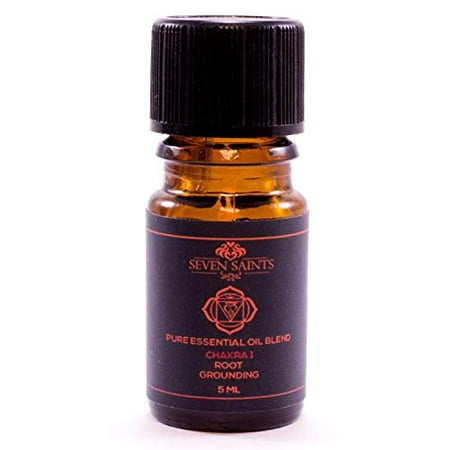 Chakra 100% Pure Aromatherapy Oil Balancing Blend, Pure Therapeutic Essential Oils for Diffuser, Humidifier, Massage, Aromatherapy, Skin & Hair Care 5ml (Root Chakra (Best Essential Oil For Root Chakra)