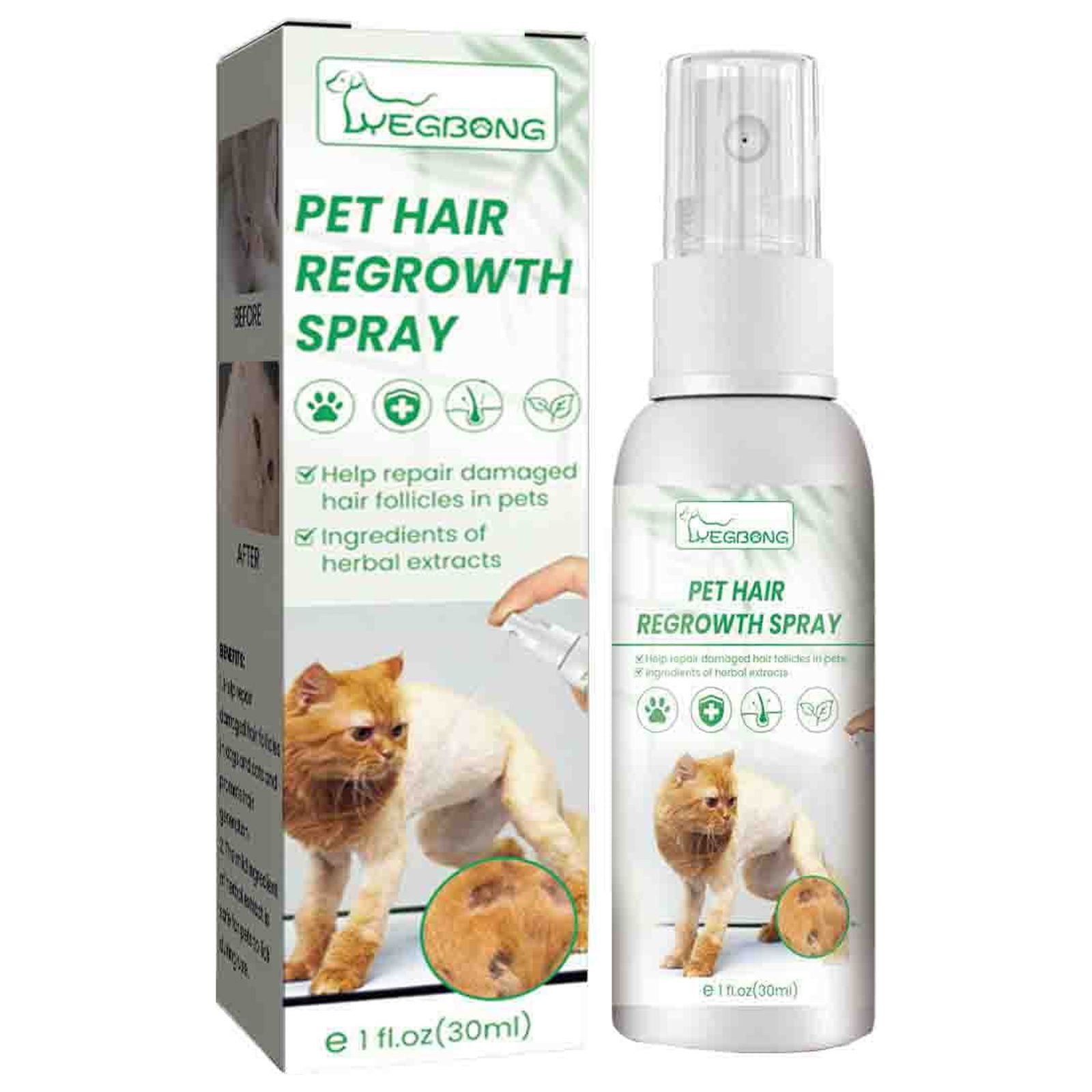 RWVBM Dog Hair Care Enhancer Conditioning Spray for Repairing Damaged Hair Preventing Hair Loss 30ml Bottle Nursing Supplies Sale Savings for Your Beloved Pet White Walmart