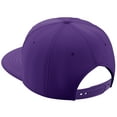 thumbnail image 2 of Daxton Classic Snapback Hat Custom A to Z Initial Varsity Letters, Purple Purple Hat White Black Letter B, 2 of 2