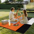 thumbnail image 5 of Fsddascl Burnt Orange Black Grey Outdoor Rug for Patio/Deck, Non-Slip Large Area Rug 6 x 9 Ft, Modern Irregular Geometric Abstract Indoor Outdoor Rugs Washable Area Rugs, Camping Rug Carpet, 5 of 5