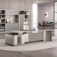 thumbnail image 3 of Boss Office Desk Simple Modern Light Luxury Boss President Office Furniture Desk Manager Supervisor Desk Large Luxurious My Lux Decor Round, 3 of 14